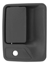 MANIJA EXTERIOR FD SUPER DUTY F-250/F-350/F-450/F-550 99-16/EXCURSION 00-07  CON HOYO PARA LLAVE CORRUGADA NEGRA HUSHAN Derecho Delantera  