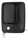 MANIJA EXTERIOR FD SUPER DUTY F-250/F-350/F-450/F-550 99-16/EXCURSION 00-07  CON HOYO PARA LLAVE CORRUGADA NEGRA HUSHAN Derecho Delantera  