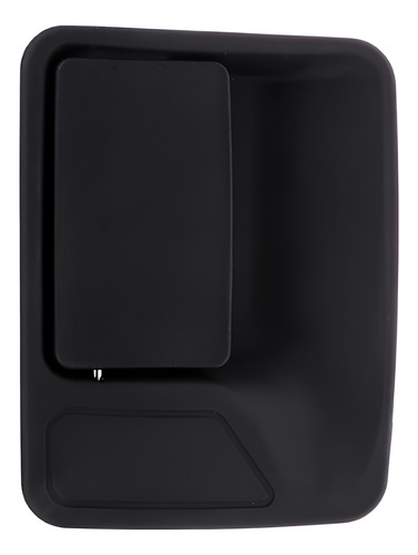 MANIJA EXTERIOR FD SUPER DUTY F-250/F-350/F-450/F-550 99-16/EXCURSION 00-07  SIN HOYO PARA LLAVE CORRUGADA NEGRA PLASTICO HUSHAN Derecho Delantera/Trasera  