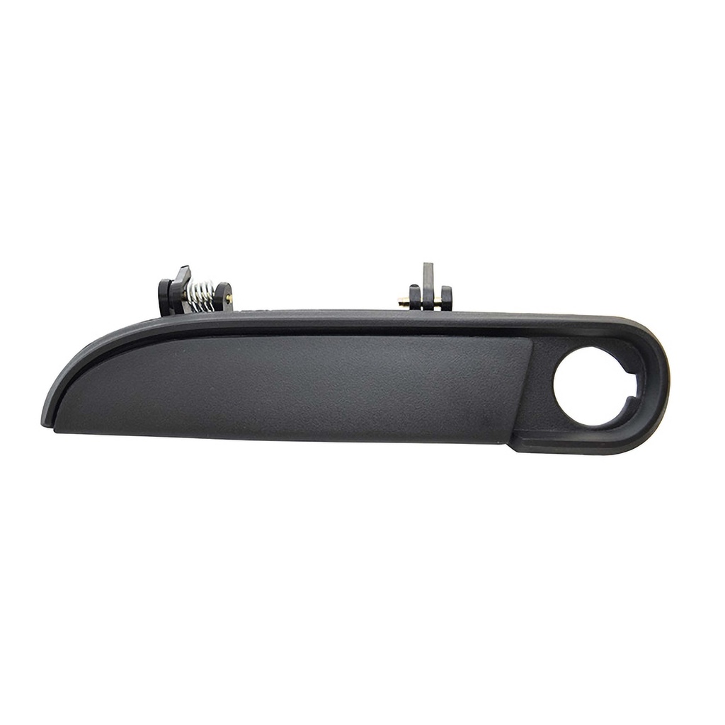 MANIJA EXTERIOR FD TOPAZ 89-94/TAURUS 92-95/GHIA 92-94  MR SABLE 92-95  CON HOYO PARA LLAVE CORRUGADA NEGRA PLASTICO HUSHAN Izquierdo Delantera  