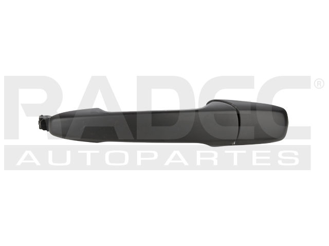 MANIJA EXTERIOR FD EDGE 07-10  SIN HOYO PARA LLAVE CORRUGADA NEGRA PLASTICO HUSHAN Derecho/Izquierdo Delantera/Trasera  
