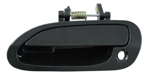 MANIJA EXTERIOR HD ACCORD 2P COUPE / 4P SEDAN 98-02  CON HOYO PARA LLAVE LISA PARA PINTAR NEGRA PLASTICO HUSHAN Izquierdo Delantera  