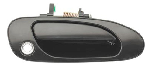 MANIJA EXTERIOR HD ACCORD 2P COUPE / 4P SEDAN 94-97  CON HOYO PARA LLAVE LISA PARA PINTAR NEGRA PLASTICO HUSHAN Derecho Delantera  