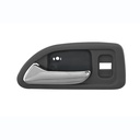 MANIJA INTERIOR HD ACCORD 4P SEDAN 94-97  CON HOYO PARA SEGURO GRIS OBSCURO/CROMADO PLASTICO HUSHAN Izquierdo Delantera  