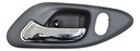MANIJA INTERIOR HD ACCORD 2P COUPE 98-02 CON HOYO PARA SEGURO GRIS OBSCURO/CROMADO PLASTICO HUSHAN Izquierdo Delantera