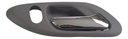 MANIJA INTERIOR HONDA ACCORD 2P COUPE 98-02  CON HOYO PARA SEGURO GRIS CLARO/CROMADO PLASTICO HUSHAN Izquierdo Delantera