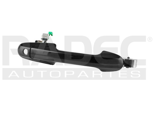 MANIJA EXTERIOR HD ACCORD 4P SEDAN 03-07  CON HOYO PARA LLAVE LISA PARA PINTAR NEGRA PLASTICO HUSHAN Derecho Delantera  