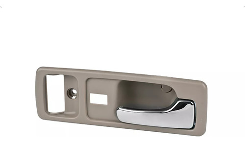 [012-1301-40] MANIJA INTERIOR HD ACCORD 2P COUPE 90-93  CON HOYO PARA SEGURO SEGURO ELECTRICO BEIGE/CROMADA PLASTICO HUSHAN Derecho Delantera  