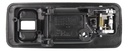 MANIJA INTERIOR HD ACCORD 4P SEDAN 90-93  CON HOYO PARA SEGURO NEGRA/CROMO PLASTICO HUSHAN Derecho Delantera  