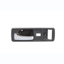 MANIJA INTERIOR HD ACCORD 2P COUPE 90-93  CON HOYO PARA SEGURO SEGURO ELECTRICO GRIS OBSCURO/CROMADO PLASTICO HUSHAN Izquierdo Delantera  