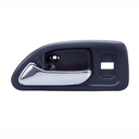 MANIJA INTERIOR HD ACCORD 4P SEDAN 94-97  CON HOYO PARA SEGURO AZUL OBSCURO/CROMADA PLASTICO HUSHAN Izquierdo Delantera  