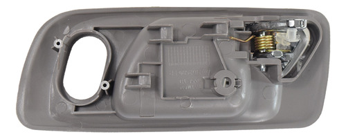 MANIJA INTERIOR HONDA ACCORD 4P SEDAN 98-02/ODYSSEY 99-04  CON HOYO PARA SEGURO GRIS/CROMO PLASTICO HUSHAN Derecho Delantera