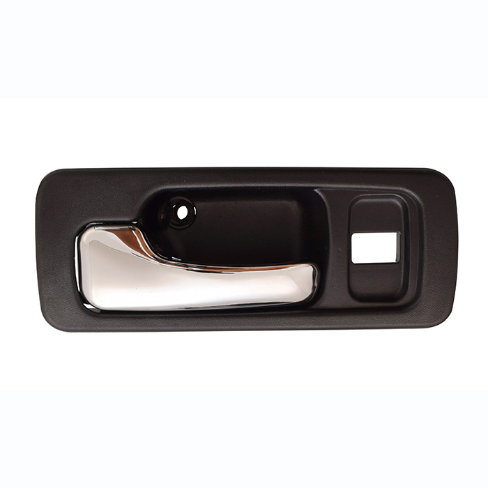 MANIJA INTERIOR HD ACCORD 4P SEDAN 90-93  CON HOYO PARA SEGURO NEGRA/CROMO PLASTICO HUSHAN Izquierdo Delantera  
