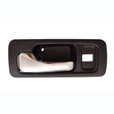 MANIJA INTERIOR HD ACCORD 4P SEDAN 90-93  CON HOYO PARA SEGURO NEGRA/CROMO PLASTICO HUSHAN Izquierdo Delantera  