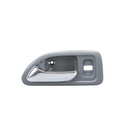 MANIJA INTERIOR HD ACCORD 4P SEDAN 94-97  CON HOYO PARA SEGURO GRIS CLARO/CROMADO PLASTICO HUSHAN Izquierdo Delantera  