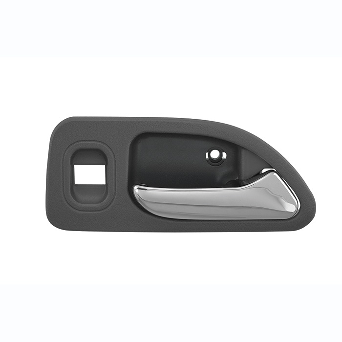 MANIJA INTERIOR HD ACCORD 4P SEDAN 94-97  CON HOYO PARA CRISTAL GRIS OBSCURO/CROMADO PLASTICO HUSHAN Derecho Trasera  