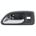 MANIJA INTERIOR HD ACCORD 4P SEDAN 94-97  CON HOYO PARA SEGURO NEGRA/CROMO PLASTICO HUSHAN Izquierdo Delantera  