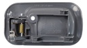 MANIJA INTERIOR HD CIVIC 4P SEDAN 92-95  SIN HOYO PARA SEGURO GRIS PLASTICO HUSHAN Derecho Delantera/Trasera  