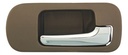 MANIJA INTERIOR HD CIVIC 4P SEDAN 01-05  SIN HOYO CAFE/CROMADO PLASTICO HUSHAN Derecho Delantera  