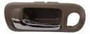 MANIJA INTERIOR HD CIVIC 4P SEDAN 01-05  CON HOYO PARA SEGURO CAFE/CROMADO PLASTICO HUSHAN Izquierdo Delantera  