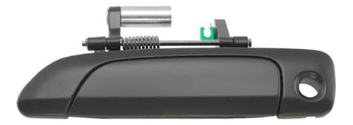 MANIJA EXTERIOR HD CIVIC 2P COUPE / 4P SEDAN 01-05  CON HOYO PARA LLAVE LISA PARA PINTAR NEGRA PLASTICO HUSHAN Izquierdo Delantera  