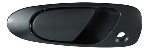 MANIJA EXTERIOR HD CIVIC 2P COUPE / 4P SEDAN 92-95  CON HOYO PARA LLAVE NEGRA PLASTICO HUSHAN Izquierdo Delantera  