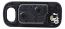 MANIJA INTERIOR HD CIVIC 4P SEDAN 01-05  CON HOYO PARA SEGURO NEGRA/CROMO PLASTICO HUSHAN Izquierdo Delantera  