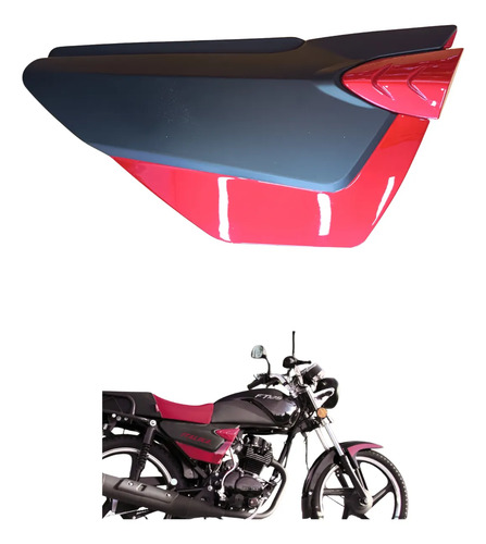 CUBIERTA TAPA LATERAL DERECHA ROJO/NEGRO FT125 SPORT