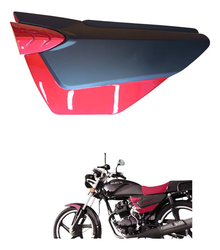 CUBIERTA TAPA LATERAL IZQUIERDA ROJO/NEGRO FT125 SPORT
