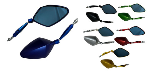 ESPEJO MOTO IRON RACING IR0200 AZUL