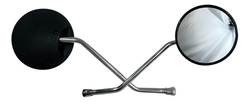 Espejo Retrovisor Moto Redondo CG125 Rosca M10 Par