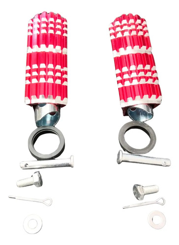 POSAPIE JGO ALUMINIO DECORATIVO ROJO TRASERO