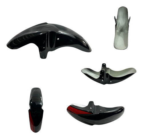 SALPICADERA DELANTERA NEGRO ROJO DT200SPORT 17-20