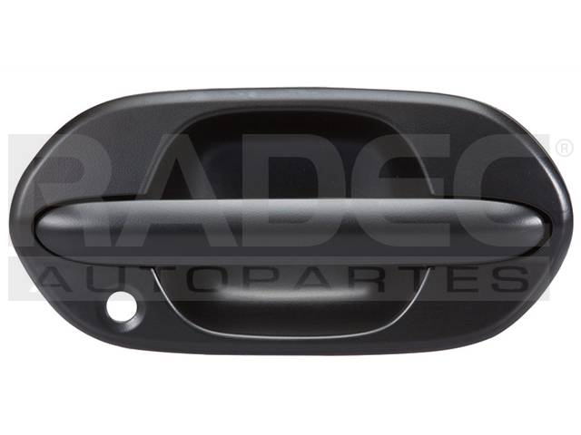 MANIJA EXTERIOR HD ODYSSEY 99-04  CON HOYO PARA LLAVE CORRUGADA NEGRA PLASTICO HUSHAN Derecho Delantera  
