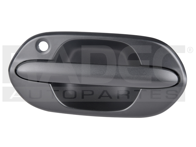 MANIJA EXTERIOR HD ODYSSEY 99-04  CON HOYO PARA LLAVE CORRUGADA NEGRA PLASTICO HUSHAN Izquierdo Delantera  