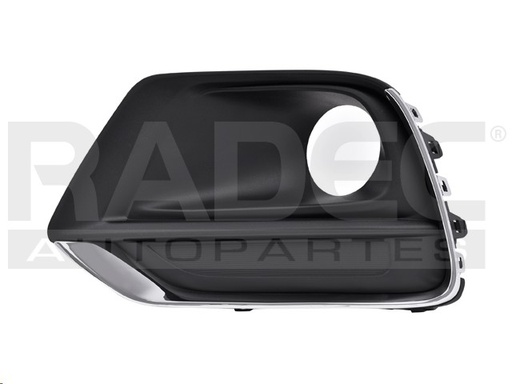 [003-0679-13] REJILLA FASCIA DELANTERA CV TRAX 17-20 C/HOYO P/FARO C/MOLDURA CROMADA PREMIER L4 4 CILINDROS 1.8L 5 PUERTAS IZQ