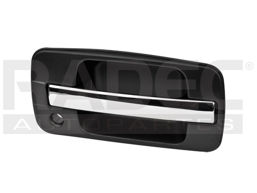 [012-1504-00] MANIJA EXTERIOR IZ TROOPER 98-02  CON HOYO PARA LLAVE LISA PARA PINTAR NEGRA/CROMO PLASTICO HUSHAN Derecho Delantera  