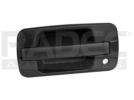 [012-1504-05] MANIJA EXTERIOR IZ TROOPER 98-02  CORRUGADA NEGRA PLASTICO HUSHAN Izquierdo Delantera  
