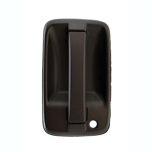 [012-1505-05] MANIJA EXTERIOR IZ ELF/NPR 09-12  CON HOYO PARA LLAVE CORRUGADA NEGRA PLASTICO HUSHAN Izquierdo Delantera  