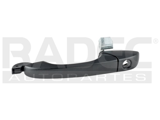 [012-1604-01] MANIJA EXTERIOR JP COMPASS/PATRIOT 07-17  DG CALIBER 07-12  CON HOYO PARA LLAVE LISA PARA PINTAR NEGRA PLASTICO HUSHAN Izquierdo Delantera  