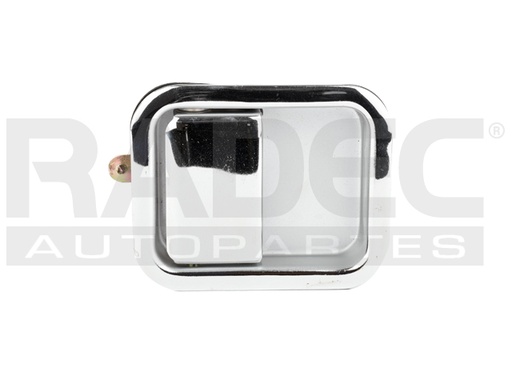 [012-1609-12] MANIJA EXTERIOR JP WRANGLER 87-06  PUERTA COMPLETA CROMADA ZINC HUSHAN Derecho Delantera  