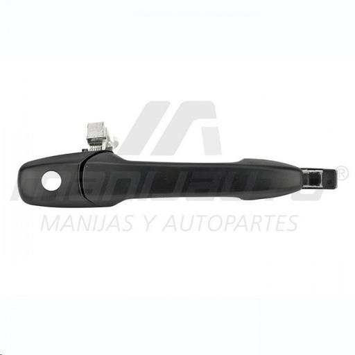 [012-1901-08] MANIJA EXTERIOR MZ 3 04-09/6 03-08/CX-7 07-12/CX-9 07-15/5 06-15  CON HOYO PARA LLAVE LISA PARA PINTAR NEGRA PLASTICO HUSHAN Derecho Delantera  