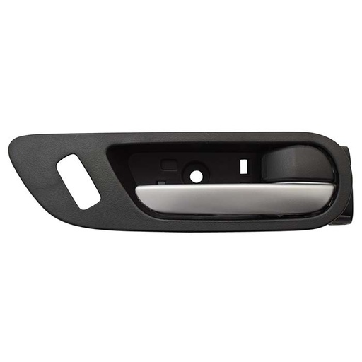 [012-1901-12] MANIJA INTERIOR MZ 3 10-13  CON HOYO PARA SEGURO NEGRO/PLATA PLASTICO HUSHAN Derecho Delantera  