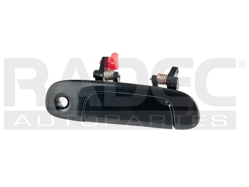 [012-1913-00] MANIJA EXTERIOR MZ 323 FAMILIA/PROTEGE 99-03  CON HOYO PARA LLAVE LISA PARA PINTAR NEGRA HUSHAN Derecho Delantera  