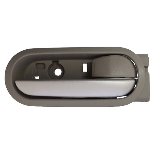 [012-1915-06] MANIJA INTERIOR MZ 2 12-15  PLATA/GRIS PLASTICO HUSHAN Derecho Delantera/Trasera  