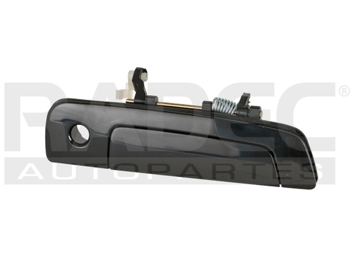 [012-2201-06] MANIJA EXTERIOR MT ECLIPSE 00-05/LANCER 97-02/GALANT 99-03  DG STRATUS 2P COUPE  CR SEBRING 2P COUPE 01-06  CON HOYO PARA LLAVE LISA PARA PINTAR NEGRA PLASTICO HUSHAN Derecho Delantera  