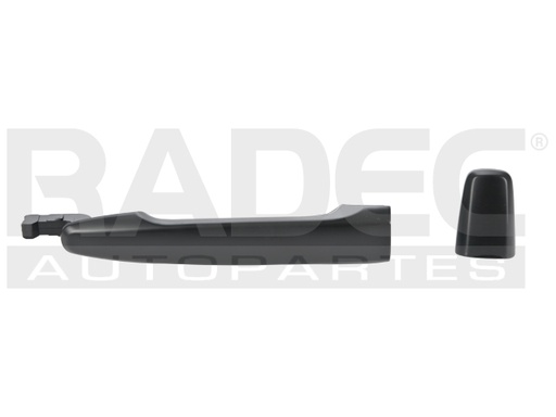 [012-2205-07] MANIJA EXTERIOR MT LANCER 08-16/OUTLANDER 07-16  LISA PARA PINTAR NEGRA PLASTICO HUSHAN Izquierdo Trasera  