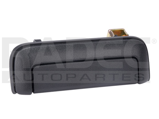 [012-2207-01] MANIJA EXTERIOR MT MONTERO SPORT 02-08  CORRUGADA NEGRA PLASTICO HUSHAN Izquierdo Delantera  