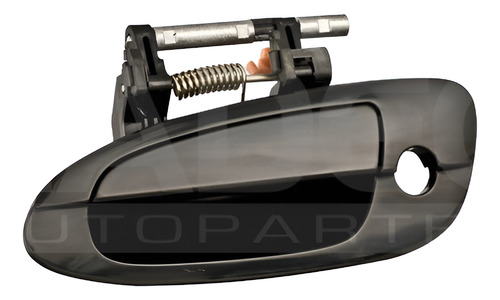 [012-2302-05] MANIJA EXTERIOR NS ALTIMA 02-06  CON HOYO PARA LLAVE LISA PARA PINTAR NEGRA PLASTICO HUSHAN Izquierdo Delantera  