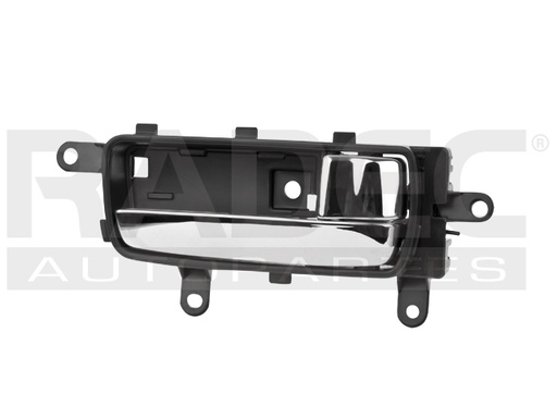 [012-2302-06] MANIJA INTERIOR NS ALTIMA 05-06  NEGRA/CROMO PLASTICO HUSHAN Derecho Delantera/Trasera  